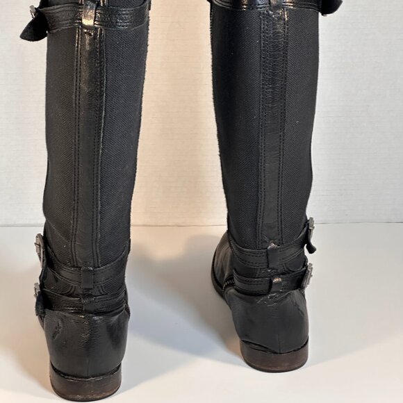 Frye Tall Black Boots Women's size 7 - Picture 4 of 16